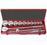 14-Piece 3/4'' Hex Socket Set 50/22mm In Metal Case – Ceta Form, Made In Turkey, Model: C30-14MH4