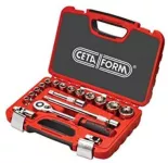 25-Piece 1/2'' Socket Set 8-32mm – Ceta Form, Made In Turkey, Model: C20-25PB2