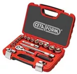 25-Piece 1/2'' Hex Socket Set 8-32mm – Ceta Form, Made In Turkey, Model: C20-25PH2