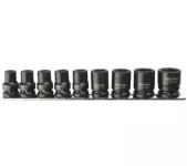 1/2 Inch 9-piece Impact Hex Socket Set, Sizes 10 Mm To 22 Mm, Model C62-RH09, Cetaform Turkish