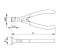 Electronics End Cutter With Red Insulated Handle, 120 Mm (4.7") Ceta Form (Turkish), Model H31S-120SB