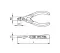 Electronic Cutting Pliers With Yellow Insulated Handle, 120 Mm, Ceta Form (Turkish), Model H20S-120FL