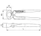 Standard Pincers, Black Finish, Red Handle, 180mm – Ceta Form, Made In Turkey, Model: E35-54-0180