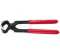 Standard Pincers, Black Finish, Red Handle, 180mm – Ceta Form, Made In Turkey, Model: E35-54-0180
