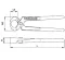 Standard Pincers, Black Finish, Red Handle, 200mm – Ceta Form, Made In Turkey, Model: E35-54-0200