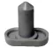 Rubber Door Silencer For Wood Door, 1/8" Width X 3/4" Length, Gray Finish (Packet Of 100)