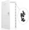 Rubber Door Silencer For Wood Door, 1/8" Width X 3/4" Length, Gray Finish (Packet Of 100)