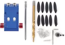 Pocket Hole Jig With Drill Bits, Hole Plugs, Screws