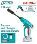 TOTAL Cordless Pressure Washer 24.8 Bar 20V Without Battery And Charger (TPWLI2036)