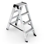 Aluminum Ladder, 4 Wide Steps