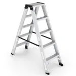 Aluminum Ladder, 5 Wide Steps,