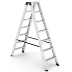 Aluminum Ladder, 7 Wide Steps