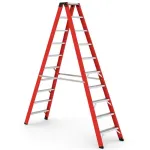 Double Fiberglass Ladder, 10 Wide Steps