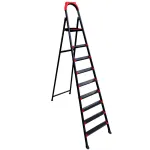 Metal Ladder, 8 Steps, 2 Meters, Wide D-shaped Design, With Strong Plastic Platform And Anti-slip Ba...