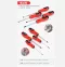 KAFUWELL C3707A Household Tool Kit 61 Pcs Combination Auto Repair Set Tool Telecommunication Tools