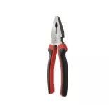 KAFUWELL 8-Inch Combination Plier, 45# Carbon Steel, Dual-Color Handle