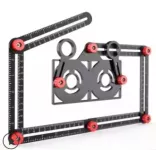 KAFUWELL Fold Multi Angle Ruler Drill Bit Guide