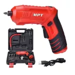 MPT Cordless Screwdriver Set, 4 Volt - 1500 MAh- MCSD4006.3