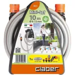 Claber 90310000 Hose Pipe & Reel Set 10m Long Weather Resistant Lightweight