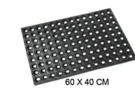 Rubber Anti Slipping Floorings With Holes For The Wet Areas Size 60 Cm * 40Cm * 10Mm