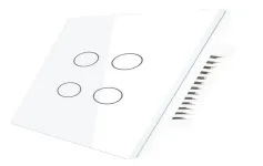 WIFI Smart Touch Wall Switch 4 Gang 10A White MOES