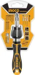 8 Pcs Ratchet Screwdriver Set Include: 1pcs High Quality Ratchet Handle(INGCO New Design) 7pcs 25m...