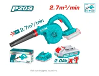 TOTAL Cordless Blower 20V + Battery + Charger