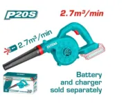 TOTAL Cordless Blower 20V 18000rpm Without Battery And Charger