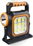Rechargeable (Solar+USB) LED Emergency Flashlight/(HB-6678 / HURRY BOLT