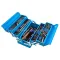 Tool Box 56 Cm - 5 Layer Tool Storage Box, Enlarged Style- Blue X Grey,