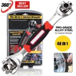 48 In 1 Multipurpose Bolt Wrench 360 Degree Rotation Multifunctional Spanner Universal Wrench For Fu...