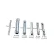 6pcs 8-17mm Tube Spanner Set Metric Tubular Box Wrench Tube Bar Spark-Plug Spanner Steel Double Ended Automotive Plumb Repair