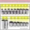 22 Pcs 3/8” Dr. Socket Wrench Set, Professional CRV SAE & Metric Sockets, Quick-Release Ratchet, Universal Joint, Extension Bars, Premium Carry Tool C