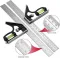 WISEUP Combination Angle Ruler 30cm Stainless