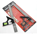 WISEUP Combination Angle Ruler 30cm Stainless