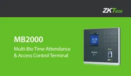 Fast multi-biometric verification time and attendance controller ZK MB2000