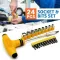24-Piece T-Shape Screwdriver Set – Versatile Hand Tools With Ratchet Pawl, Socket Spanner, And Batch Heads For Efficient Use