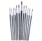 12 Piece Fine Pointed Tip Art Brush Set AMTECH