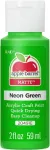 Plaid Apple Barrel Neon Green