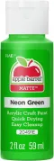 Plaid Apple Barrel Neon Green