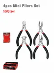 WISEUP 4.5" Pliers Set 4 Pcs 12005