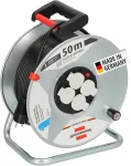 Brennendtuhl - 50 MT - 4 EYES (Brennenstuhl Garant S 4 E Cable Reel 50 MT Made Of Sheet Steel For In...