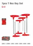 WISEUP 7-Piece T-Handle Hex Wrench Set