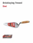 WISEUP Round Bricklaying Trowel 9"