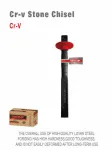 WISEUP Heavy Duty Steel Chisel 12"