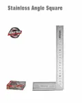 WISEUP Stainless Steel Angle Square – 25 Cm