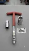 Spark Plug Socket Wrench Set, Spark Plug Removal Tool, Spark Plug Spanner, T Bar Socket Wrench- 16mm 21mm- Red