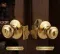 400T 3 Tylo Keyed Entry Knob - Polished Brass Gold