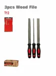 WISEUP 8" 3-Piece Wood Rasp File Set