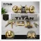 740CA 3 SMT RCAL RCS Brass Circa Entry Knob With Emergency Key - Polished Brass Gold
